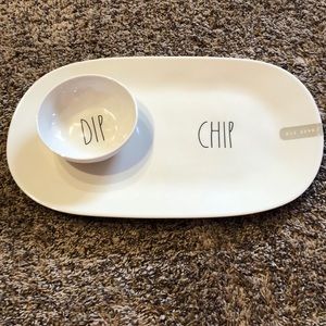 Rae Dunn Melamine Chip & Dip Set